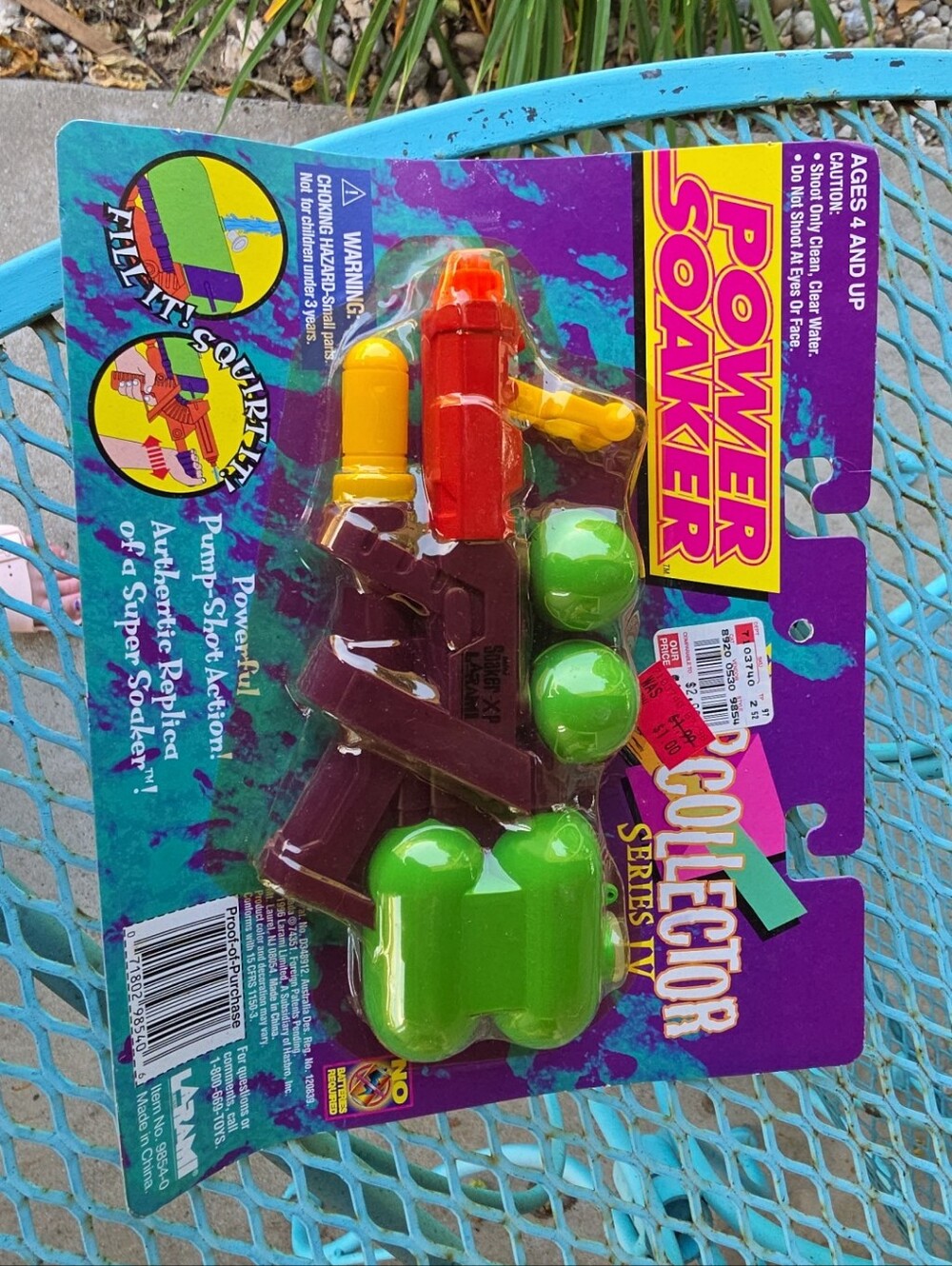 Vintage 1996 Larami Power Soaker Mini XP Collector Series IV - New & Sealed